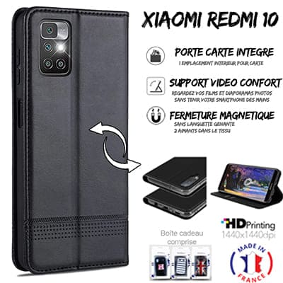 acheter etui portefeuille Xiaomi Redmi 10 / Redmi Note 11 4G