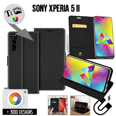 Housse portefeuille personnalisée Sony Xperia 5 II