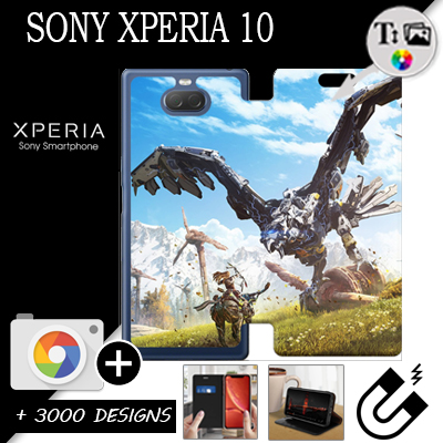 Housse portefeuille personnalisée Sony Xperia 10