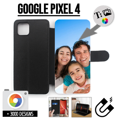 Housse portefeuille personnalisée Google Pixel 4