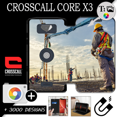 Housse portefeuille personnalisée Crosscall Core-X3