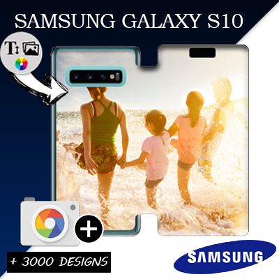Housse portefeuille personnalisée Samsung Galaxy S10