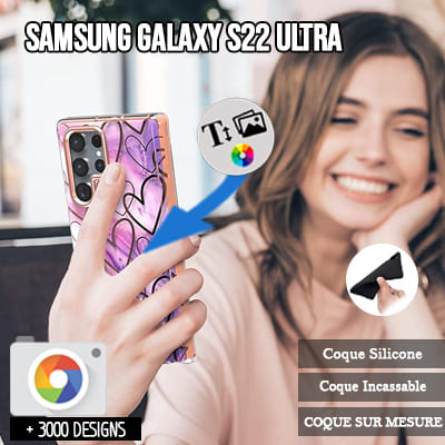 Silicone personnalisée Samsung Galaxy S22 Ultra