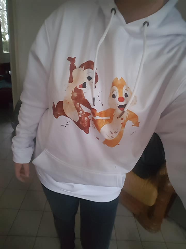 pull capuche chip and dale watercollor 1579536562 Sweat-shirt