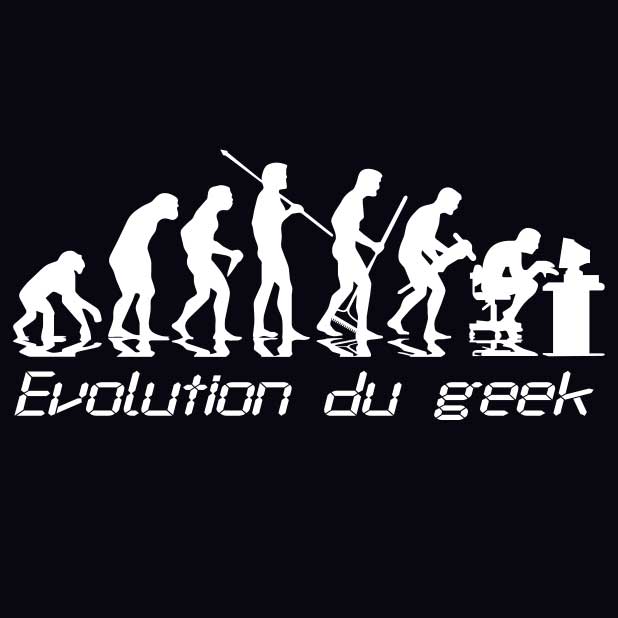 teeshirt homme geek evolution 1649668566 T-shirt