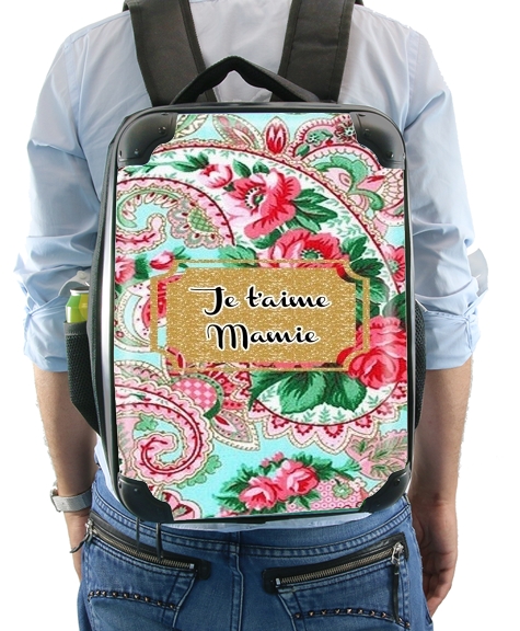 Sac Floral Old Tissue - Je t'aime Mamie