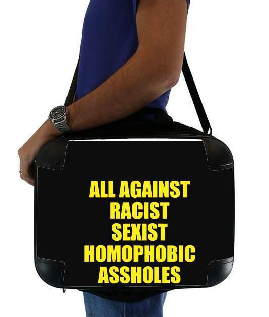 Sacoche All against racist Sexist Homophobic Assholes