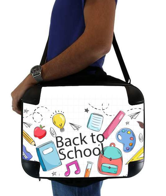 Sacoche Back to school background drawing