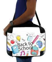 backpack-laptop Back to school background drawing
