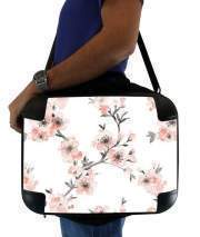 Sacoche Ordinateur portable PC / MAC Cherry Blossom Aquarel Flower