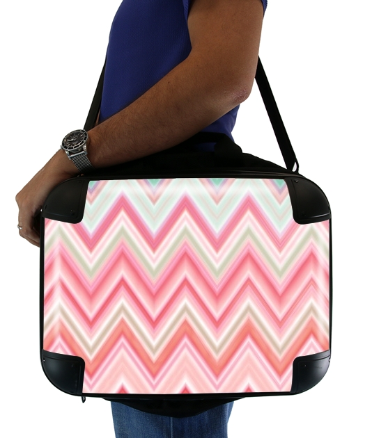 Sacoche colorful chevron in pink