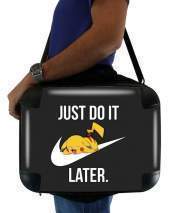 Sacoche Ordinateur portable PC / MAC Nike Parody Just Do it Later X Pikachu