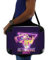 backpack-laptop Retrowave party nightclub dj neon