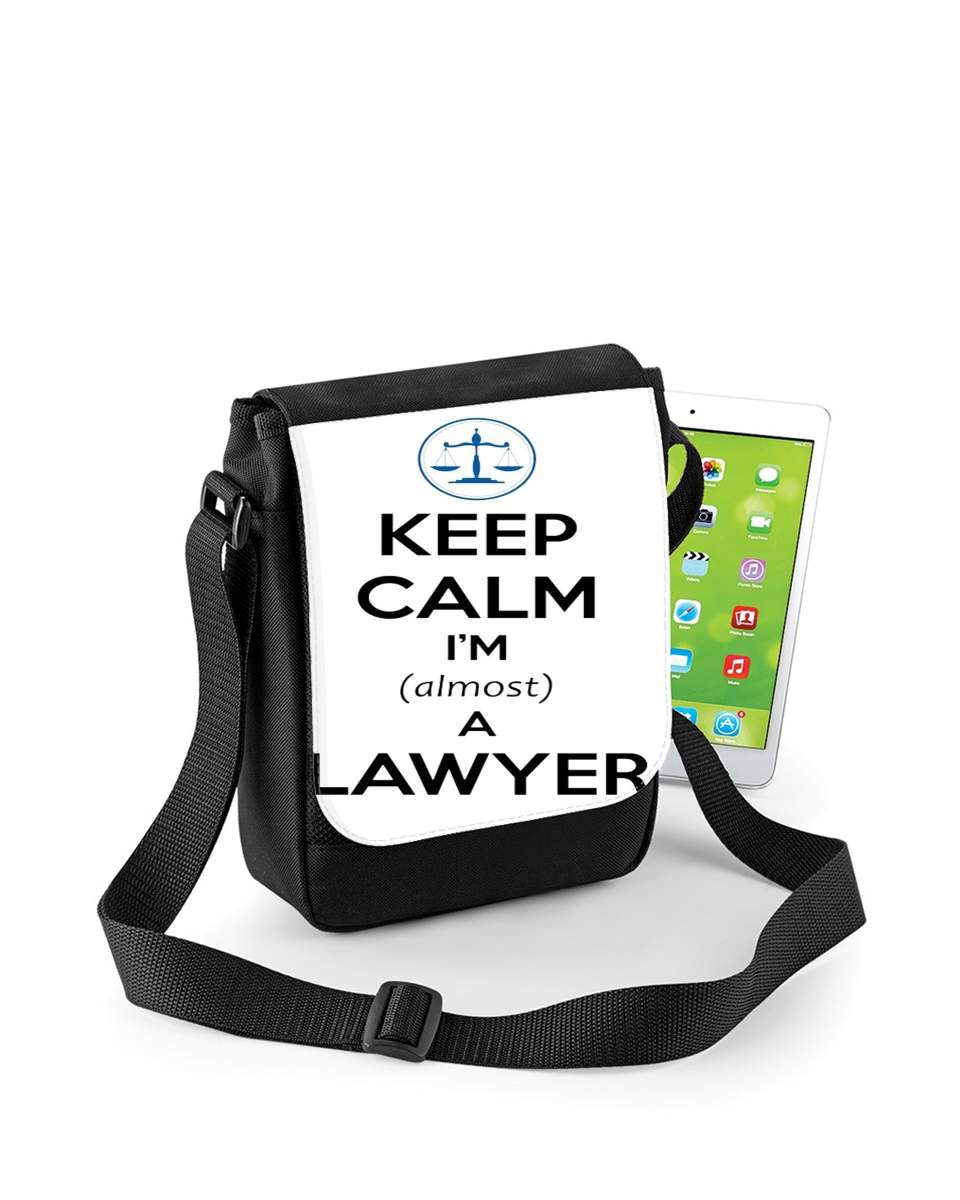 Sacoche Keep calm i am almost a lawyer cadeau étudiant en droit