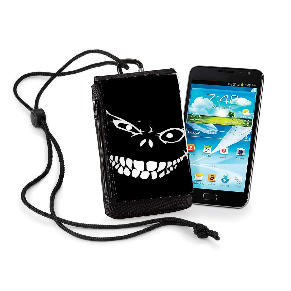 Pochette de téléphone business Crazy Monster Grin