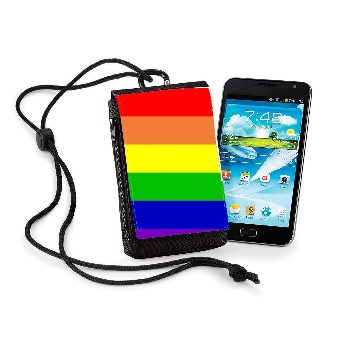 Pochette Drapeau Arc En Ciel Gay - Rainbow flag