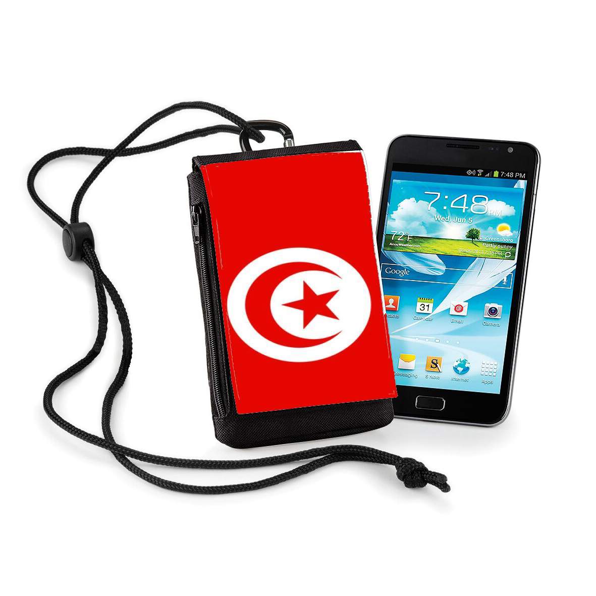 Pochette Drapeau Tunisie