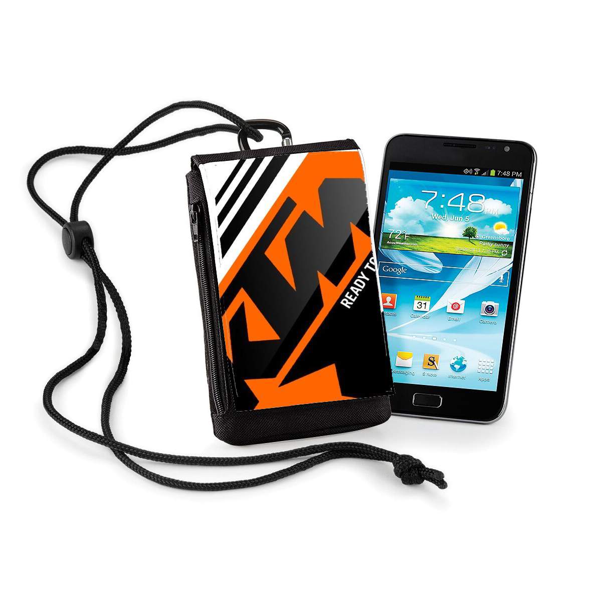 Pochette de téléphone business KTM Racing Orange And Black