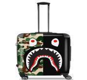 Valise ordinateur à roulettes - Bagage Cabine Shark Bape Camo Military Bicolor