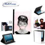 pochette Lenovo Tab 10" avec clip ceinture Audrey Hepburn bubblegum
