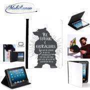 pochette SAMSUNG GALAXY TAB A6 10'' avec clip ceinture Be Strong and courageous Joshua 1v9 Ours