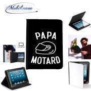 pochette Lenovo Tab 10" avec clip ceinture Papa Motard Moto Passion