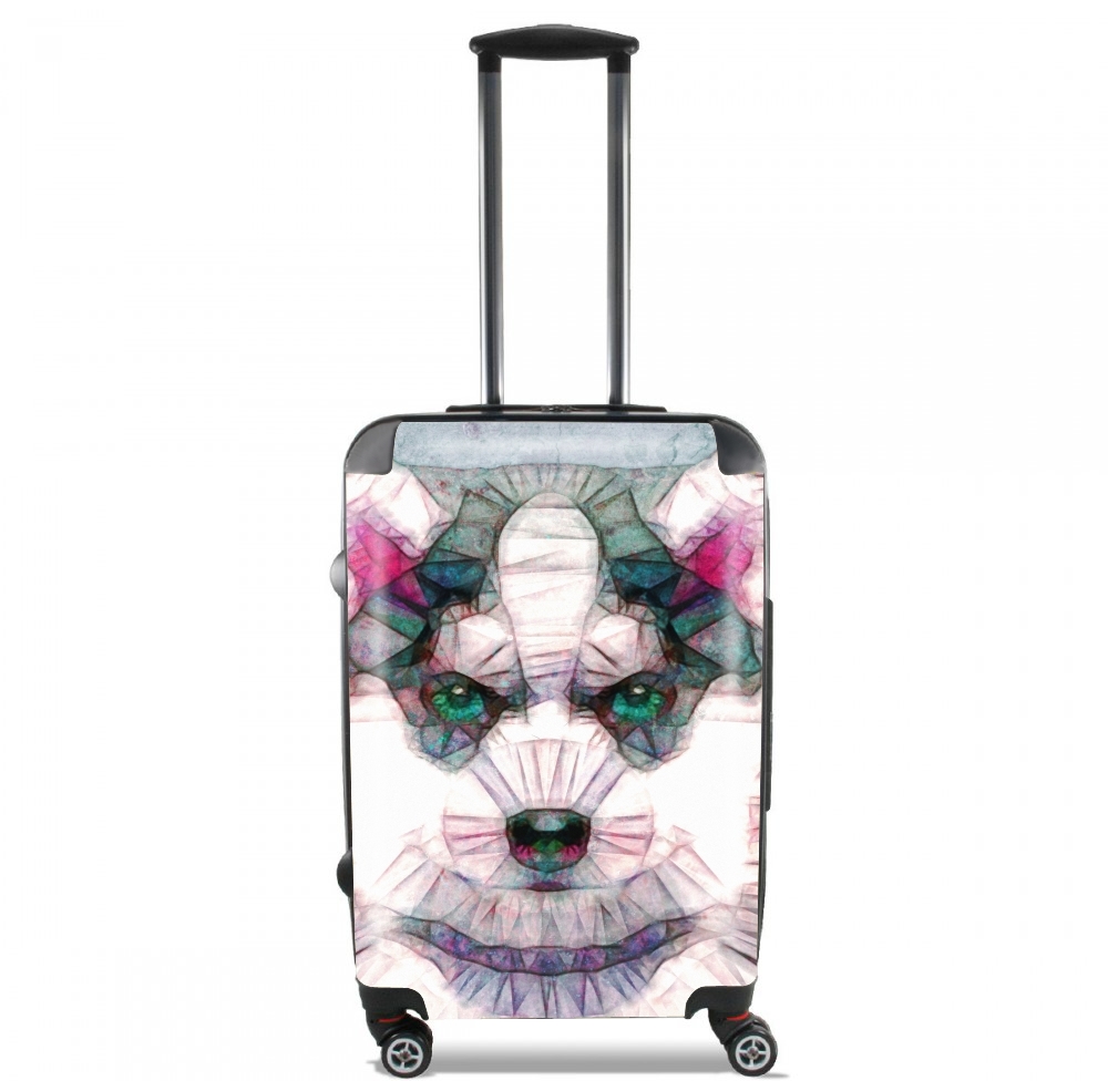 Valise abstract husky puppy