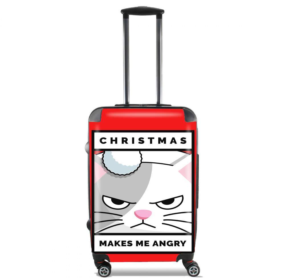 Valise Christmas makes me Angry cat