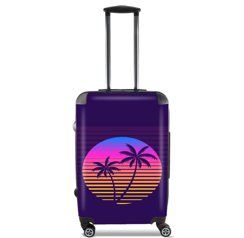 Valise Classic retro 80s style tropical sunset