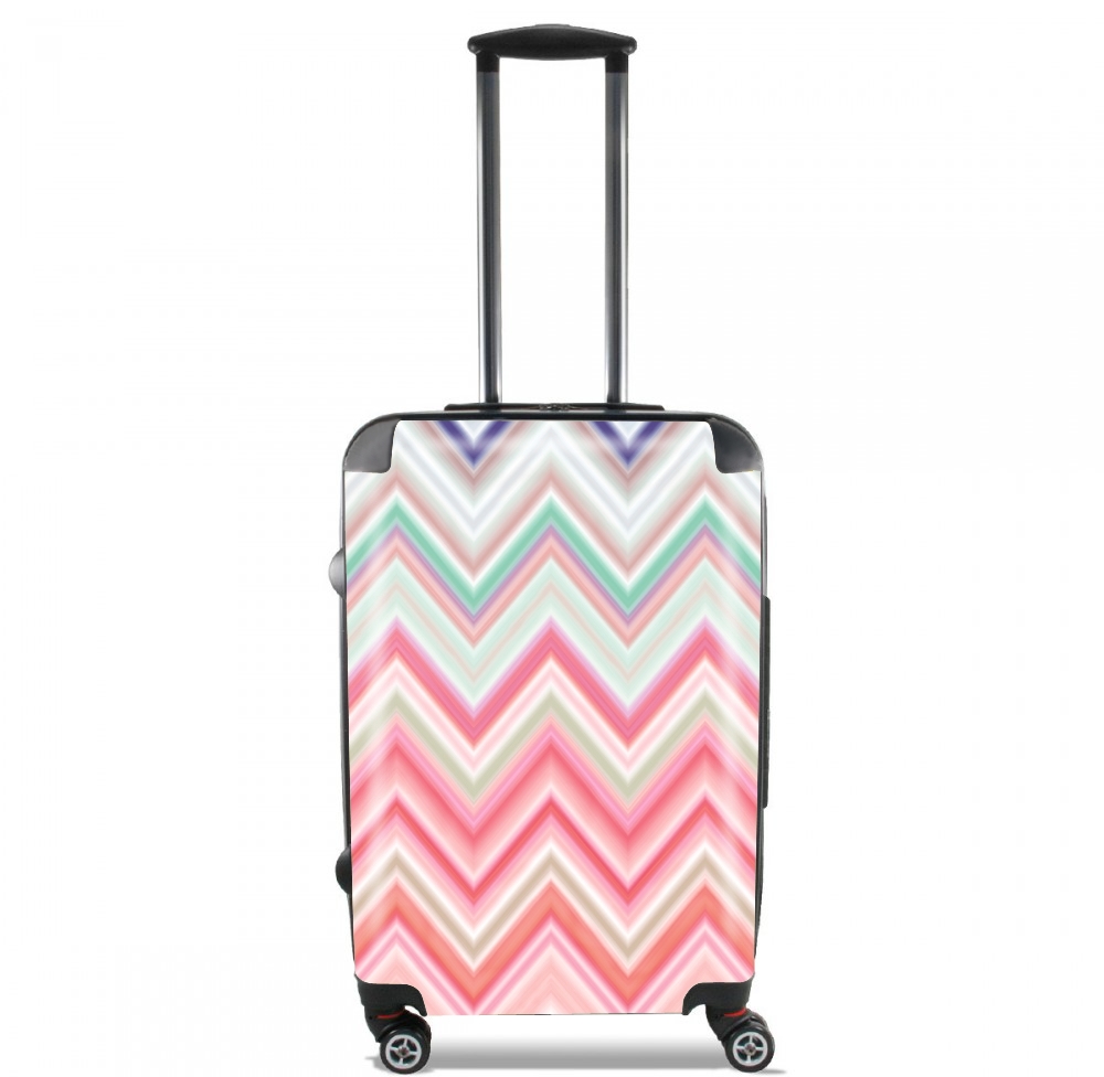 Valise colorful chevron in pink