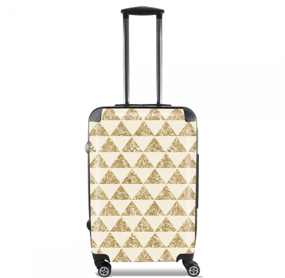 Valise Glitter Triangles in Gold