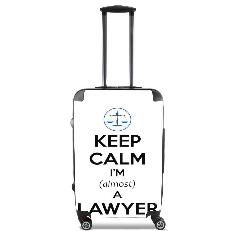 Valise Keep calm i am almost a lawyer cadeau étudiant en droit